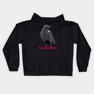 Edgar Allan Poe Quoth the raven nevermore Kids Hoodie